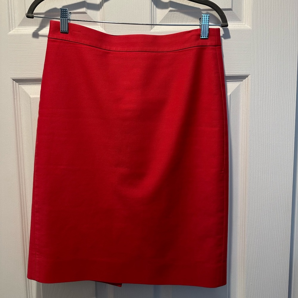 J. Crew No. 2 Pencil Skirt, Pink Cotton, Size 4